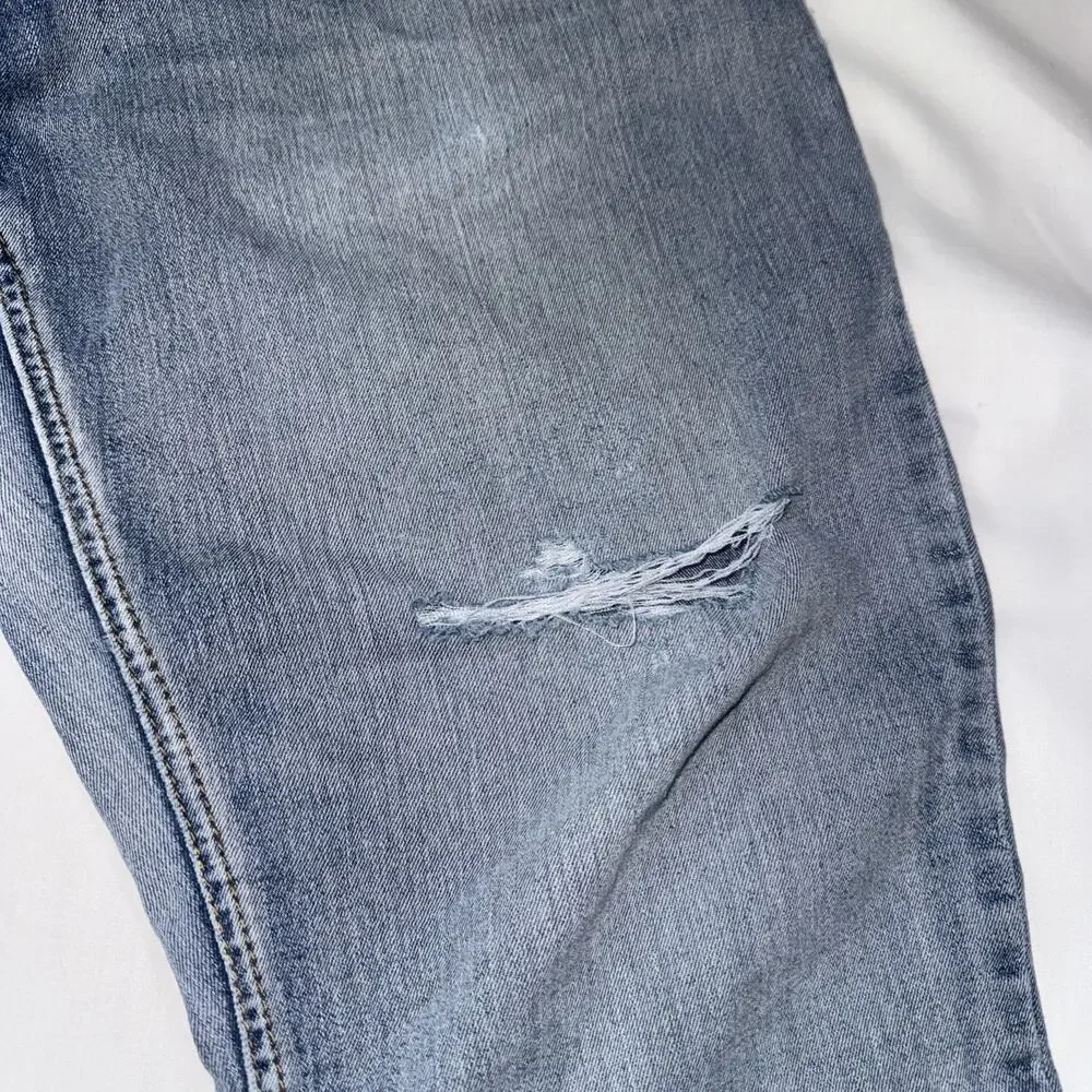 Nat Nast Jeans Mens 36x32 Blue Maverick Straight Dark Wash Faded Luxury Denim